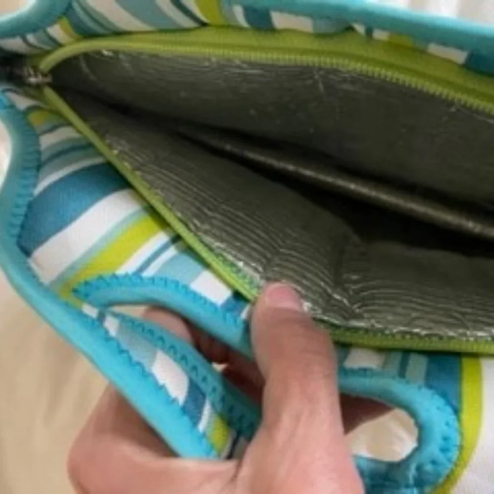 blue insulated bag
